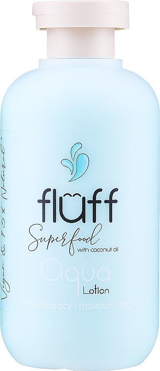 Moisturising Body Lotion - Fluff Moisturizing Lotion Aqua Coconut Oil — photo N1