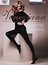 Women's Tights "Satin", 40 Den, grigio - Veneziana — photo N2