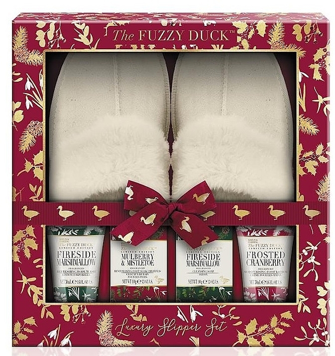 Set, 5 products - Baylis & Harding The Fuzzy Duck Winter Kingdom Luxury Slipper Set — photo N1