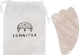 Paw Gua Sha Stone, rose quartz - Lunnitsa — photo N1