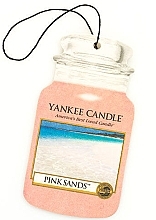 Fragrances, Perfumes, Cosmetics Car Air Freshener "Pink Sands" - Yankee Candle Pink Sands Car Jar