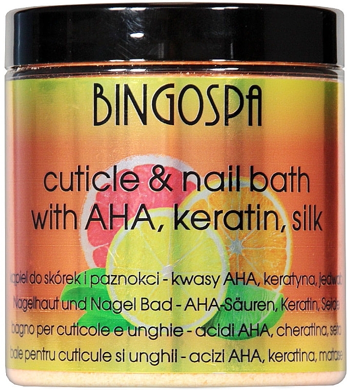 Mandarine Oil and Silk Proteins Nail and Cuticle Salt - BingoSpa — photo N1