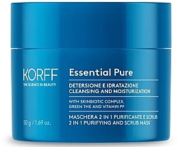 Fragrances, Perfumes, Cosmetics Face Scrub-Mask - Korff Essential Pure 2 In 1 Scrub