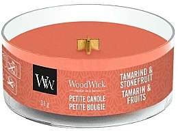 Fragrances, Perfumes, Cosmetics Scented Candle in Glass - WoodWick Tamarind & Stonefruit Scented Candle Mini