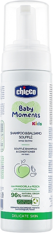 2in1 Foam Shampoo & Conditioner "No Tears" - Chicco Baby Moments Kids — photo N6