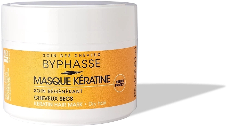 Dry & Dull Hair Mask - Byphasse Keratin Hair Mask — photo N2