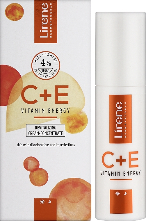 Repairing Face Cream - Lirene C + E Vitamin Energy Cream — photo N2