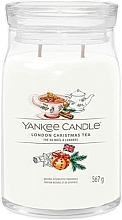 London Christmas Tea Scented Candle in Jar, 2 wicks - Yankee Candle Singnature — photo N2