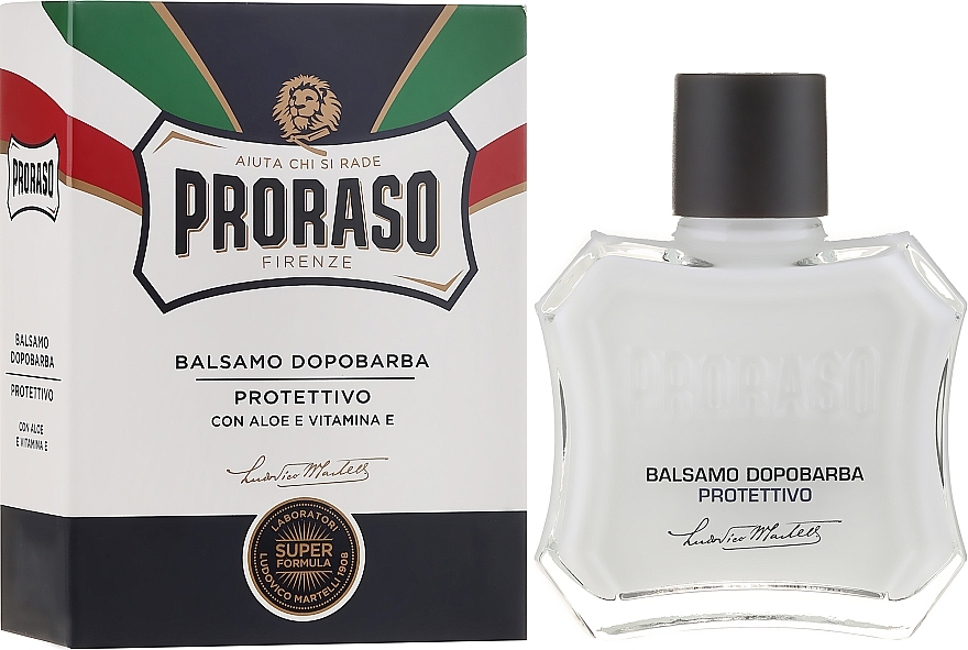 Aloe and Vitamin E After Shave Balm - Proraso Blue Line After Shave Balm Super Formula — photo N1