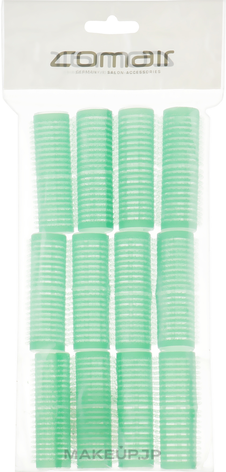 Velcro Plus Curlers Set, 12 pcs, 20mm, green - Comair — photo 12 szt.