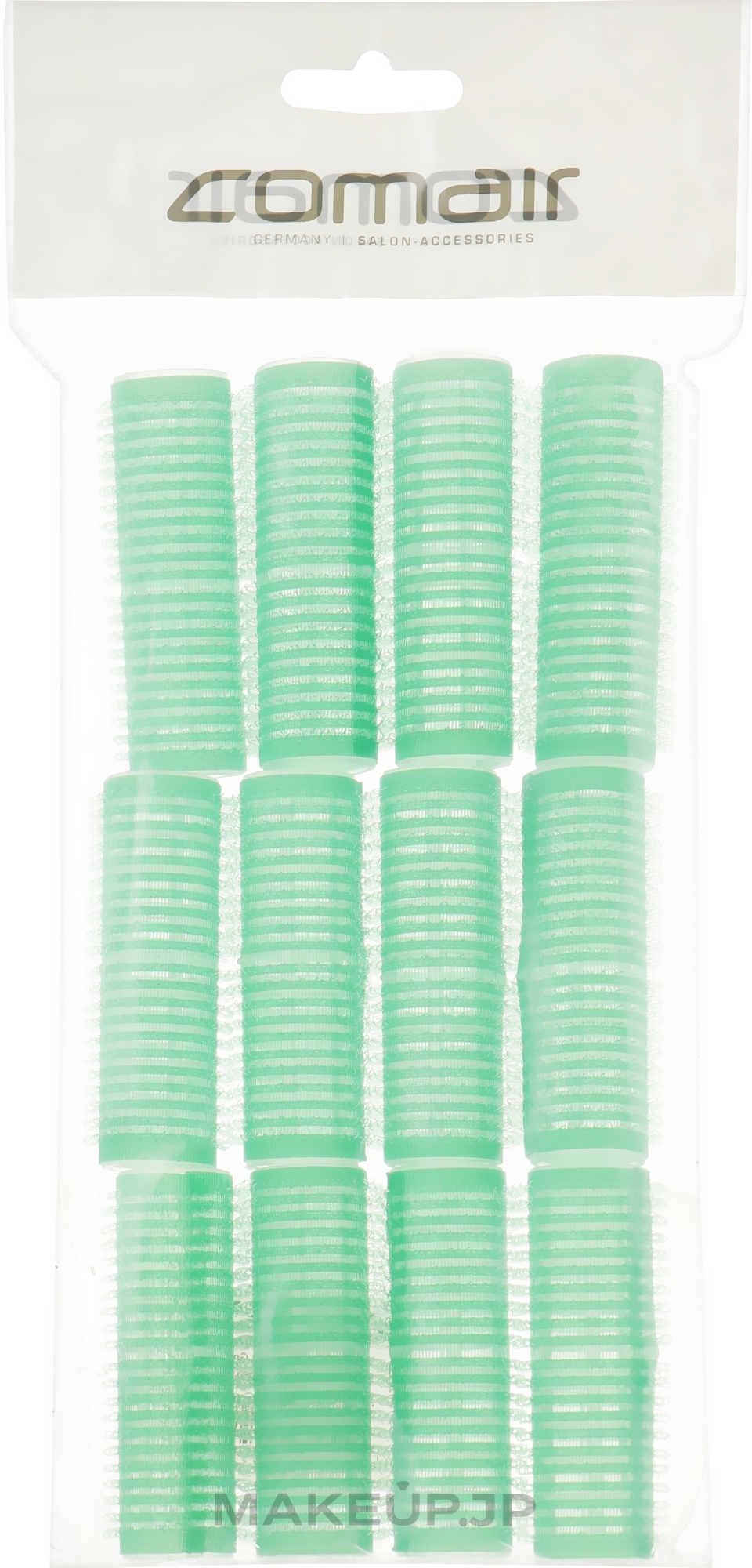 Velcro Plus Curlers Set, 12 pcs, 20mm, green - Comair — photo 12 ЊВ.