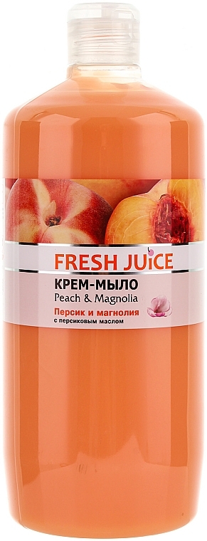 Peach Oil Cream Soap "Peach & Magnolia" - Fresh Juice Peach & Magnolia — photo N1