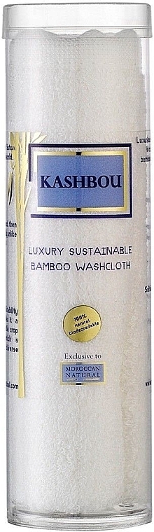 Face & Body Sponge - Moroccan Natural Kashbou Luxury Sustainable Bamboo Wash Cloth — photo N1