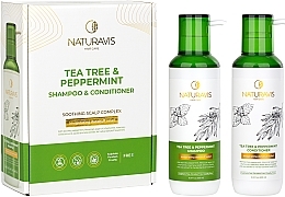 Fragrances, Perfumes, Cosmetics Shampoo & Conditioner Set "Tea Tree & Peppermint" - Naturavis Tea Tree & Peppermint Shampoo & Conditioner Set (shm/500ml + cond/500ml)
