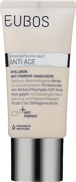 Anti-Pigmentation Hyaluronic Hand Cream - Eubos Anti Age Hyaluron Anti-Pigment Hand Cream — photo N1