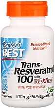 Trans-Resveratrol with ResVinol, 100mg, capsules - Doctor's Best — photo N1