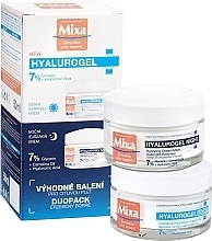 Fragrances, Perfumes, Cosmetics Set - Mixa Hyalurogel Duo (cr/50ml + cr/50ml)