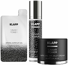 Fragrances, Perfumes, Cosmetics Set - Klapp Caviar Power Imperial Exlusive Box (serum/40ml + cr/30ml + gel/4x6ml)