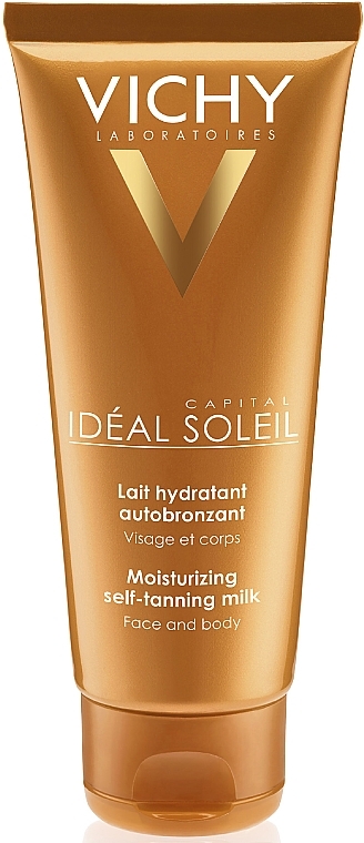 Moisturizing Face & Body Milk - Vichy Ideal Soleil Self Tanner Face and Body Moisturising Milk — photo N1