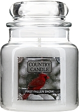 Fragrances, Perfumes, Cosmetics Scented Candle in Jar, 2 wicks - Kringle Candle First Fallen Snow