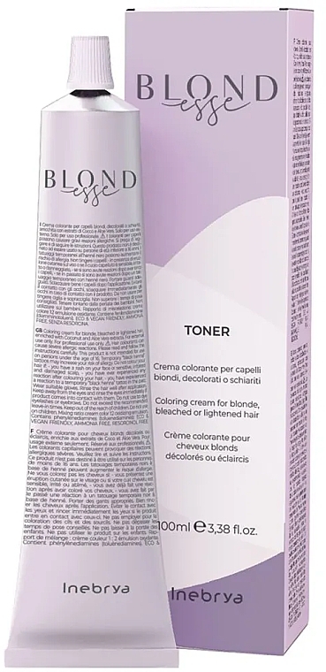 Toning Hair Cream Color - Inebrya Blondesse Toner — photo N1