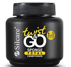 Fragrances, Perfumes, Cosmetics Nourishing Nail & Cuticle Treatment with Sponge - Silcare Twist & Go Sponge Total Conditioner