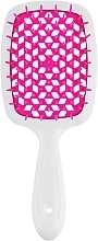 Hairbrush, white-purple - Janeke Superbrush — photo N1