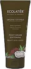 Fragrances, Perfumes, Cosmetics Softening Foot Cream - Ecolatier Organic Coconut Foot Cream