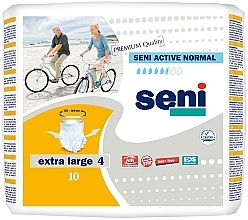 XL diapers-briefs for adults, 120-160 cm, 10 pcs - Active Art Normal Extra Large — photo N2