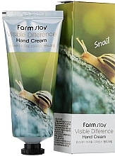 Fragrances, Perfumes, Cosmetics Hand Cream - FarmStay Visible Difference Hand Cream Snail