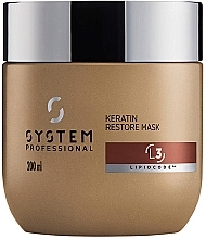 Fragrances, Perfumes, Cosmetics Keratin Mask - System Professional Luxe Oil Lipidcode Keratin Restore Mask L3