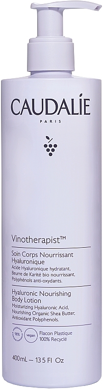 Nourishing Body Lotion - Caudalie Vinotherapist Hyaluronic Nourishing Body Lotion (with pump)  — photo N1