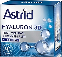 Fragrances, Perfumes, Cosmetics Night Face Cream - Astrid Hyaluron 3D