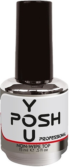 Gel Polish Finish Top Coat without Sticky Layer - YouPOSH Rubber None-Wipe Top — photo N2