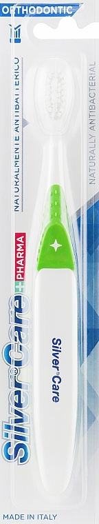 Orthodontic Toothbrush, light green - Silver Care — photo N1