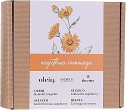 Fragrances, Perfumes, Cosmetics Set - Sylveco Calendula Balance (cr/2x50ml + f/gel/150ml + hydrolat/100ml)