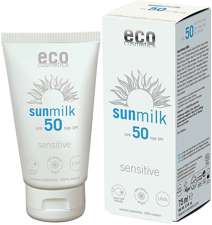 Raspberry & Pomegranate Sun Milk - Eco Sun Milk Raspberry and PomegranateBerry SPF 50 — photo N1