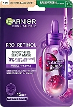 Fragrances, Perfumes, Cosmetics Smoothing Face Serum Mask - Garnier Skin Naturals Pro-Retinol Smoothing Serum Mask