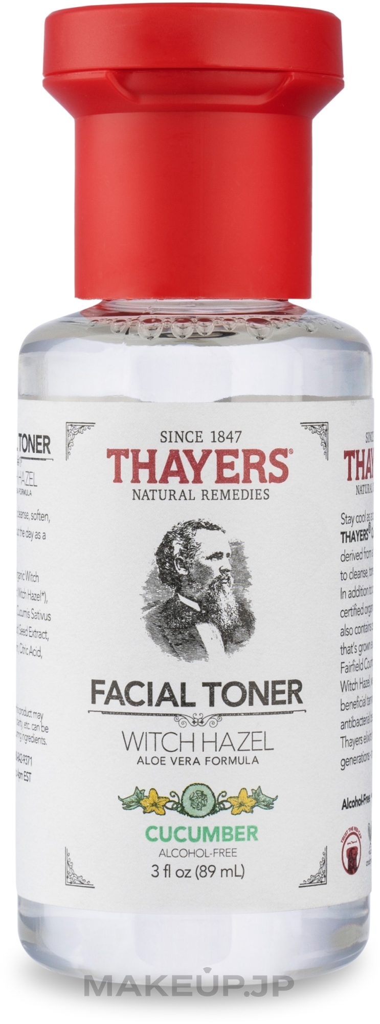 Tonic Spray with Aloe Vera & Coconut Formula - Thayers Witch Hazel With Aloe Vera Cucumber Alcohol Free — photo 89 ml