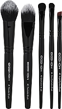 Makeup Brush Set, 5 pcs - Eigshow Jade Series Essential Brush Set Black — photo N1