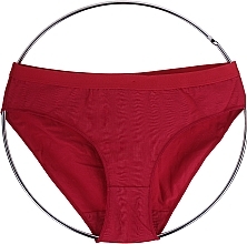 Women Bikini Panties, BDM380-005, burgundy - Moraj — photo N1