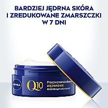 Anti-Wrinkle Moisturizing Cream for All Types of Skin - NIVEA Visage Q10 Plus Night Cream — photo N7