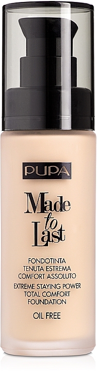 Foundation - Pupa Made To Last Foundation — photo N1