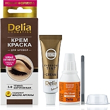 Fragrances, Perfumes, Cosmetics Brow & Lash Cream Color, dark-brown - Delia Brow Dye Dark Brown 3.0