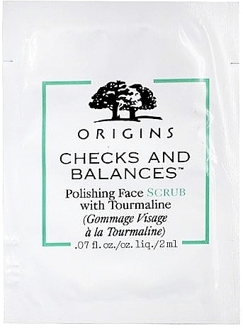 GIFT! Polishing Face Scrub with Tourmaline - Origins Checks and Balances Polishing Face Scrub (sample) — photo N1