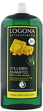 Volume Shampoo - Logona Hair Care Volume Shampoo Honey Beer — photo N3