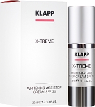 Fragrances, Perfumes, Cosmetics Whitening Anti-Aging Cream - Klapp X-Treme Whitening Age Stop Cream SPF-25 