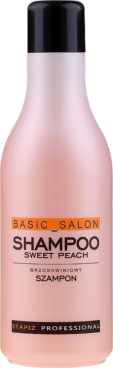 Hair Shampoo "Peach" - Stapiz Basic Salon Shampoo Sweet Peach — photo N1