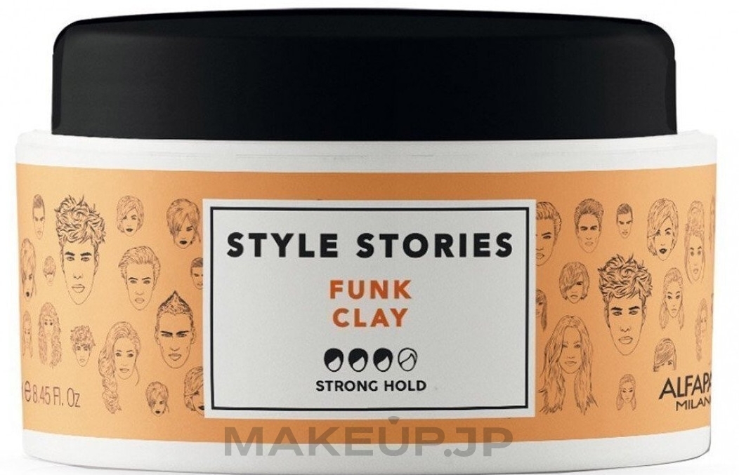 Strong Hold Styling Hair Pomade - Alfaparf Style Stories Funk Clay Strong Hold — photo 100 ml