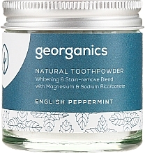 Natural Toothpowder - Georganics English Peppermint Natural Toothpowder — photo N2